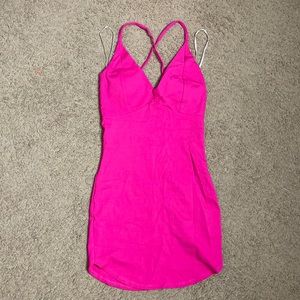 Hot Pink Mini Dress